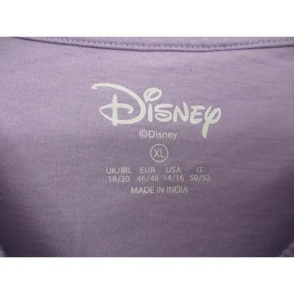 Disney Purple Quirky Pop Culture Graphic Tee T-Shirt Unisex Women Size‎ XL - Picture 3 of 7